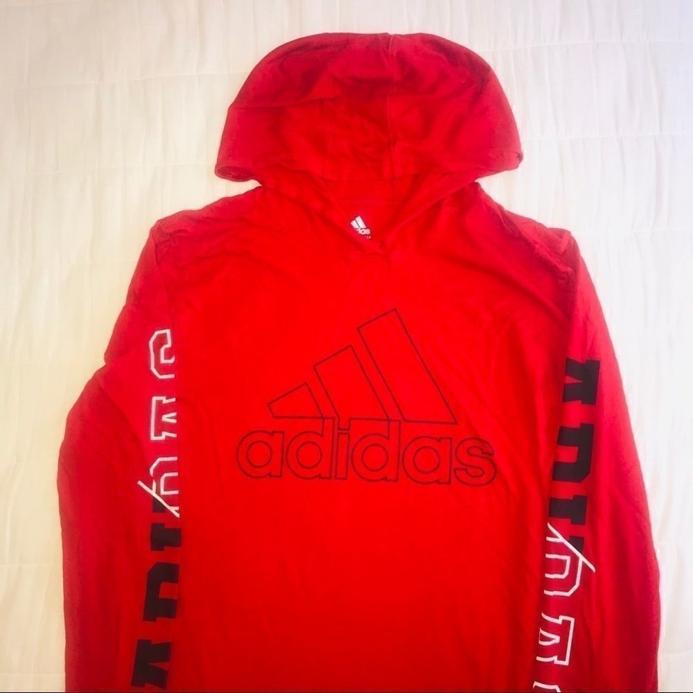 Adidas boys athletic hoodie shirt size XL 18